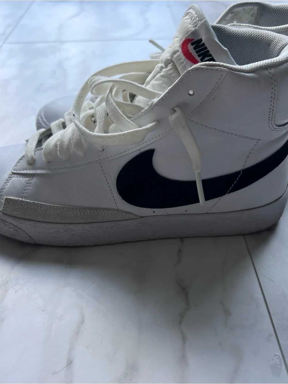 Nike white leather